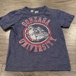 Gonzaga University Kids Navy Blue T-Shirt size XS youth 2:24